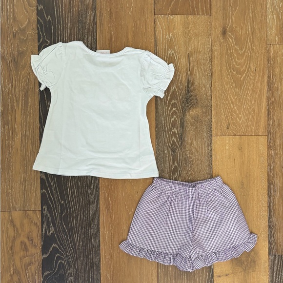 Stitchy Fish Summer in the Sand Applique Ruffle Short Set NWT - Picture 5 of 8